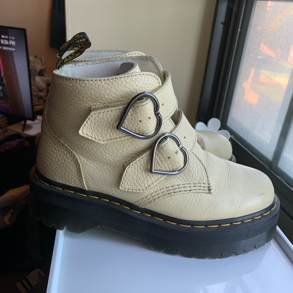 Dr. Martens Devon Heart Leather Platform Boots